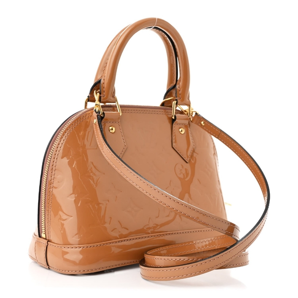 Louis Vuitton Vernis Alma BB Rose Velours